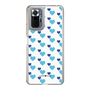 スリムプロテクションケース［ Stripe Hearts - Blue ］