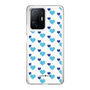 スリムプロテクションケース［ Stripe Hearts - Blue ］