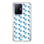 スリムプロテクションケース［ Stripe Hearts - Blue ］