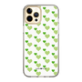 スリムプロテクションケース［ Stripe Hearts - Green ］