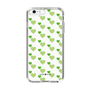 スリムプロテクションケース［ Stripe Hearts - Green ］