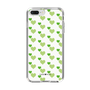 スリムプロテクションケース［ Stripe Hearts - Green ］