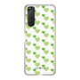 スリムプロテクションケース［ Stripe Hearts - Green ］