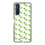 スリムプロテクションケース［ Stripe Hearts - Green ］