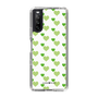スリムプロテクションケース［ Stripe Hearts - Green ］