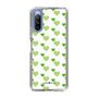 スリムプロテクションケース［ Stripe Hearts - Green ］
