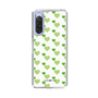 スリムプロテクションケース［ Stripe Hearts - Green ］