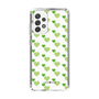 スリムプロテクションケース［ Stripe Hearts - Green ］