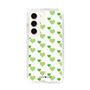 スリムプロテクションケース［ Stripe Hearts - Green ］