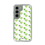スリムプロテクションケース［ Stripe Hearts - Green ］