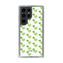 スリムプロテクションケース［ Stripe Hearts - Green ］