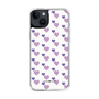 スリムプロテクションケース［ Stripe Hearts - Purple ］