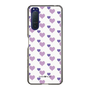スリムプロテクションケース［ Stripe Hearts - Purple ］
