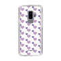 スリムプロテクションケース［ Stripe Hearts - Purple ］