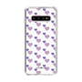 スリムプロテクションケース［ Stripe Hearts - Purple ］