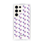 スリムプロテクションケース［ Stripe Hearts - Purple ］