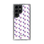 スリムプロテクションケース［ Stripe Hearts - Purple ］