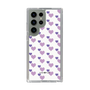 スリムプロテクションケース［ Stripe Hearts - Purple ］