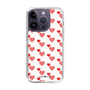 スリムプロテクションケース［ Stripe Hearts - Red ］