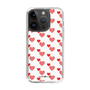 スリムプロテクションケース［ Stripe Hearts - Red ］