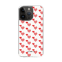 スリムプロテクションケース［ Stripe Hearts - Red ］