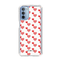 スリムプロテクションケース［ Stripe Hearts - Red ］