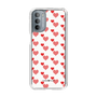 スリムプロテクションケース［ Stripe Hearts - Red ］