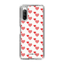 スリムプロテクションケース［ Stripe Hearts - Red ］