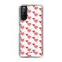 スリムプロテクションケース［ Stripe Hearts - Red ］