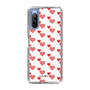 スリムプロテクションケース［ Stripe Hearts - Red ］