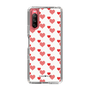 スリムプロテクションケース［ Stripe Hearts - Red ］