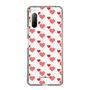 スリムプロテクションケース［ Stripe Hearts - Red ］