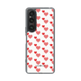 スリムプロテクションケース［ Stripe Hearts - Red ］