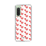 スリムプロテクションケース［ Stripe Hearts - Red ］