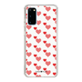 スリムプロテクションケース［ Stripe Hearts - Red ］