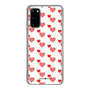 スリムプロテクションケース［ Stripe Hearts - Red ］
