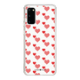 スリムプロテクションケース［ Stripe Hearts - Red ］