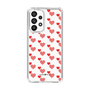 スリムプロテクションケース［ Stripe Hearts - Red ］