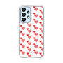 スリムプロテクションケース［ Stripe Hearts - Red ］