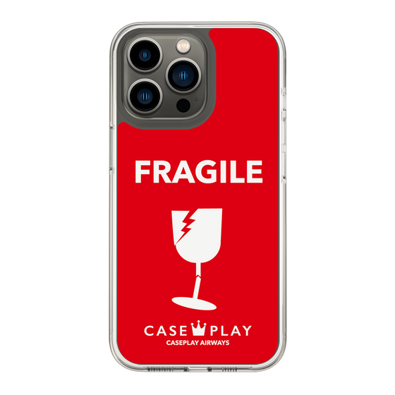スリムプロテクションケース［ FRAGILE - Red ］
