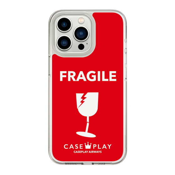 スリムプロテクションケース［ FRAGILE - Red ］