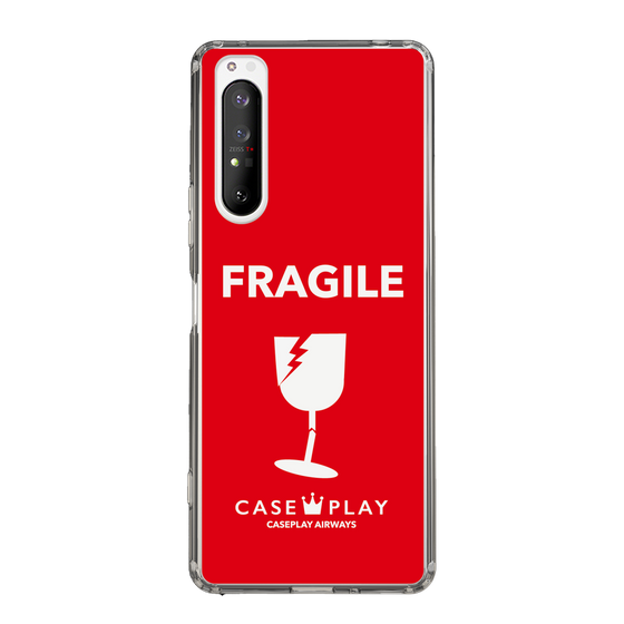 スリムプロテクションケース［ FRAGILE - Red ］