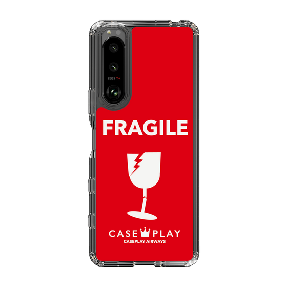 スリムプロテクションケース［ FRAGILE - Red ］