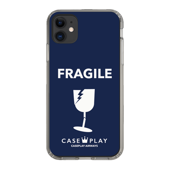 スリムプロテクションケース［ FRAGILE - Navy ］