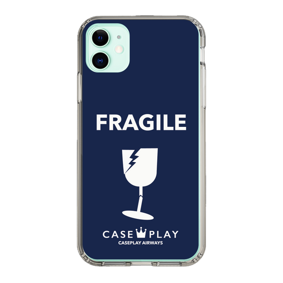 スリムプロテクションケース［ FRAGILE - Navy ］