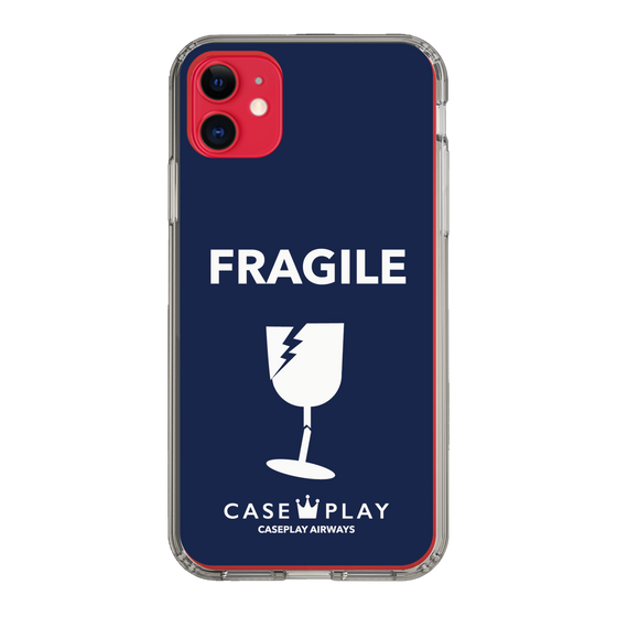 スリムプロテクションケース［ FRAGILE - Navy ］