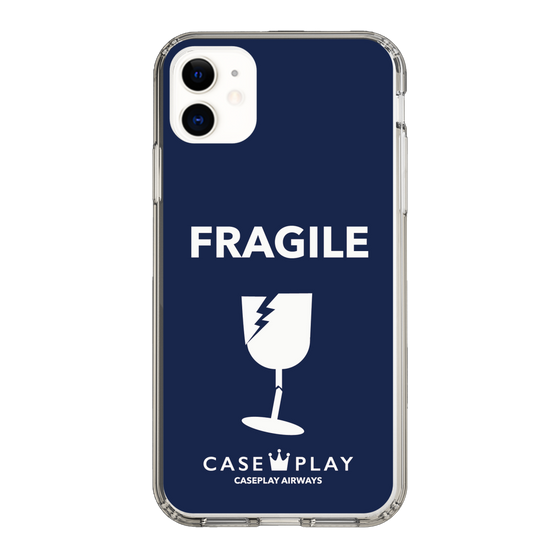 スリムプロテクションケース［ FRAGILE - Navy ］