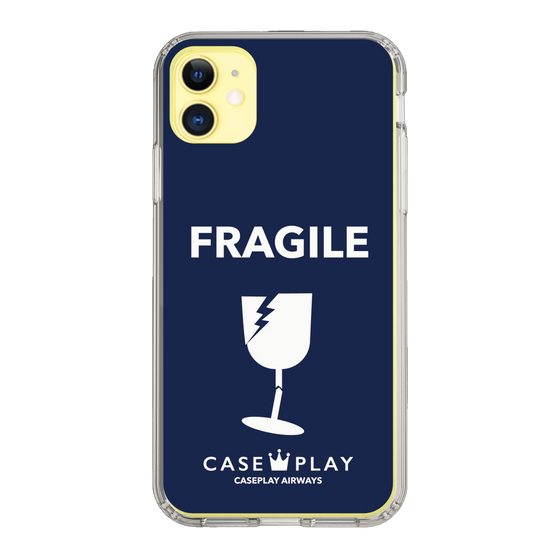 スリムプロテクションケース［ FRAGILE - Navy ］