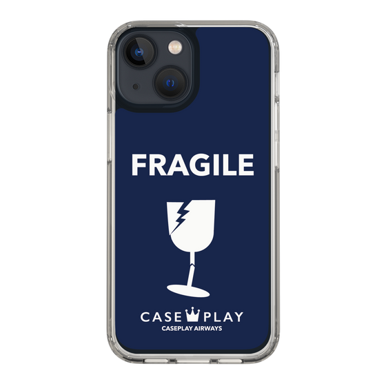 スリムプロテクションケース［ FRAGILE - Navy ］