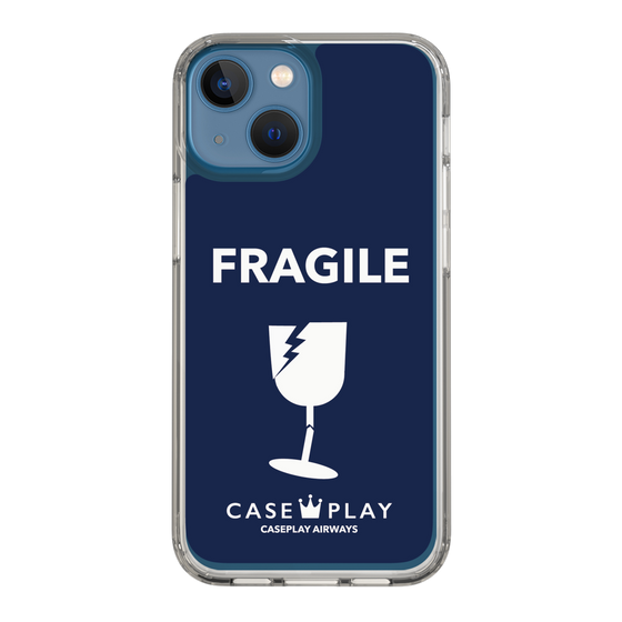 スリムプロテクションケース［ FRAGILE - Navy ］